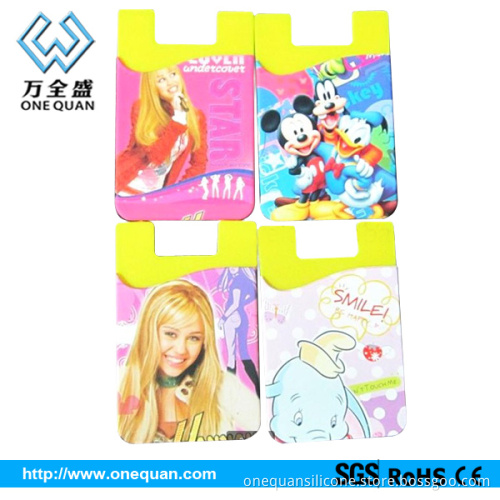 Silicon Smart phone card sets Purse Wallet For Womens